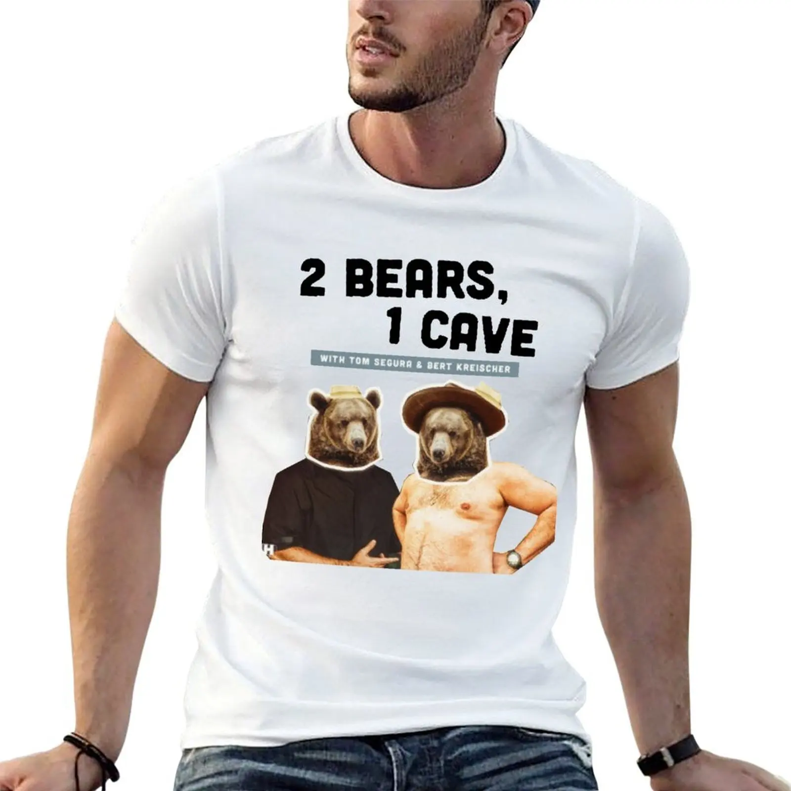 2 Bears, 1 Cave Original Podcast T-Shirt t shirts designer t shirt man cotton man t shirts for men T-shirt