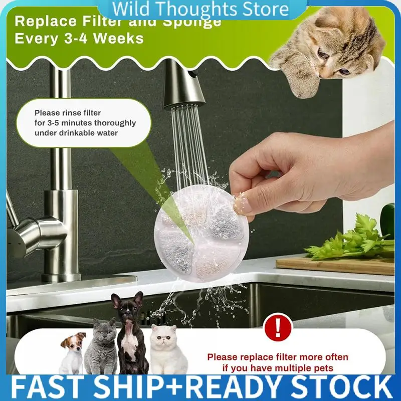 

10 Sets Cat Fountain Filters Pet Drinking Fountain Filters For Homtyler Cat Drinking Fountains-[Qahk]