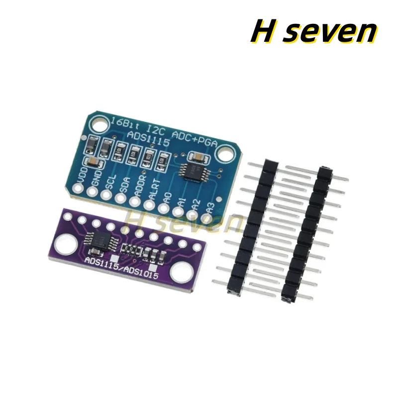 ADS1115 16 Bit I2C Module Precision ADC 4 Channel Development Board Pro Gain Amplifier 2.0V to 5.5V for Arduino RP