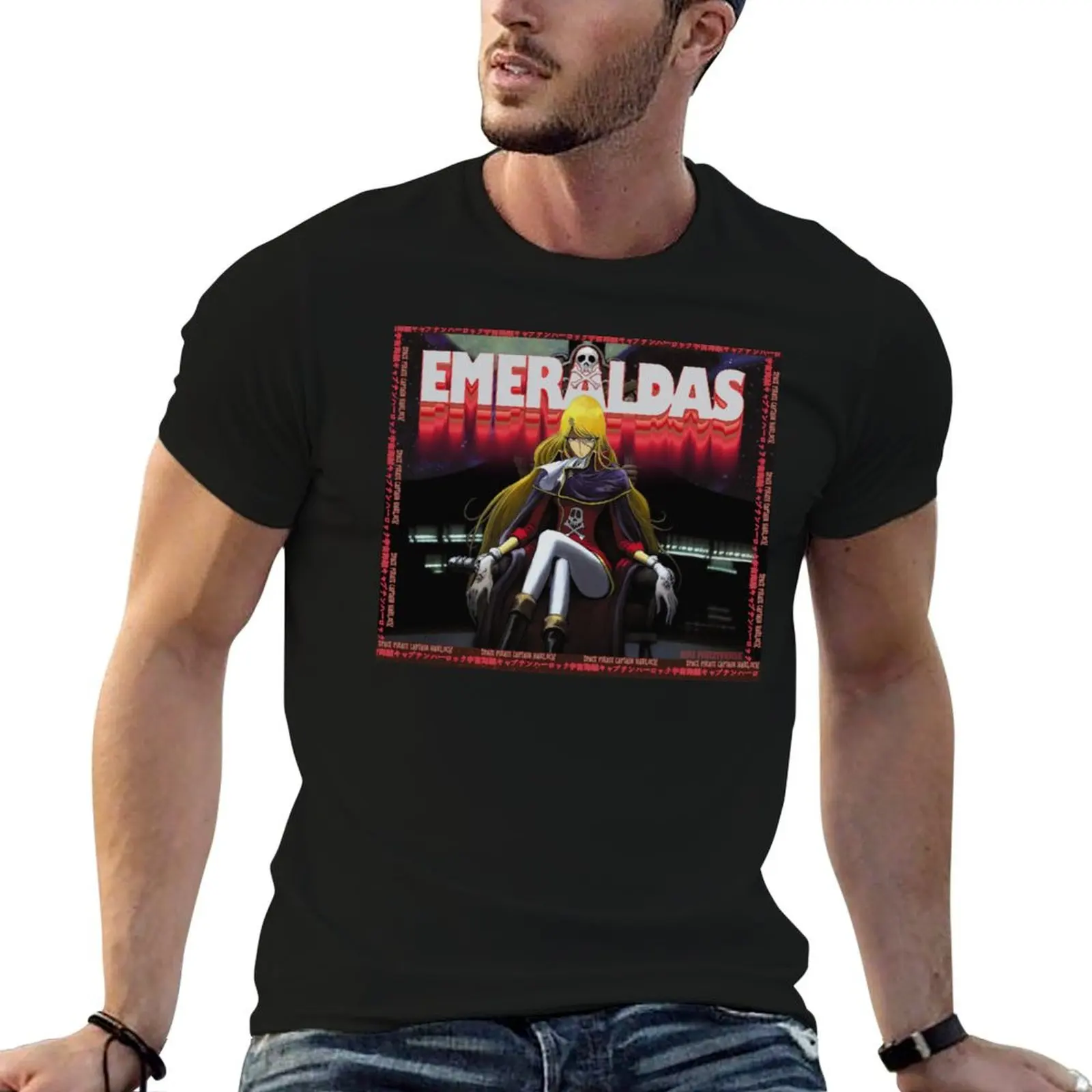Emeraldas, Vintage Space Pirate ALBATOR T-Shirt UV Protection Outdoor Tee Shirt