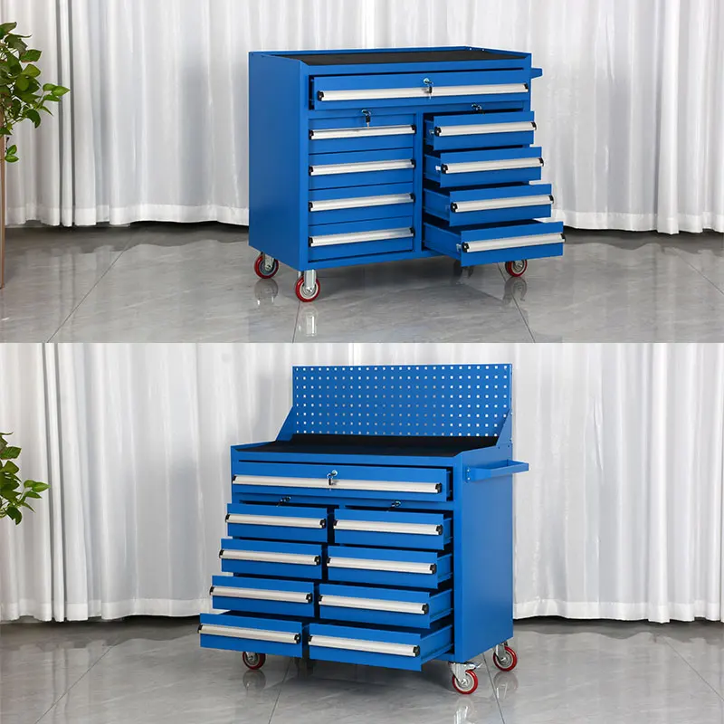 Multi-layer drawer tool cabinet factory workshop lathe workbench enlarged mobile heavy tool cart hardware locker
