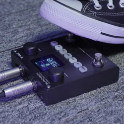 Pedal de efectos de guitarra BLACKBOX, M-VAVE, multifuncional, batería integrada, 80 preajustes editables, módulo de 6 efectos