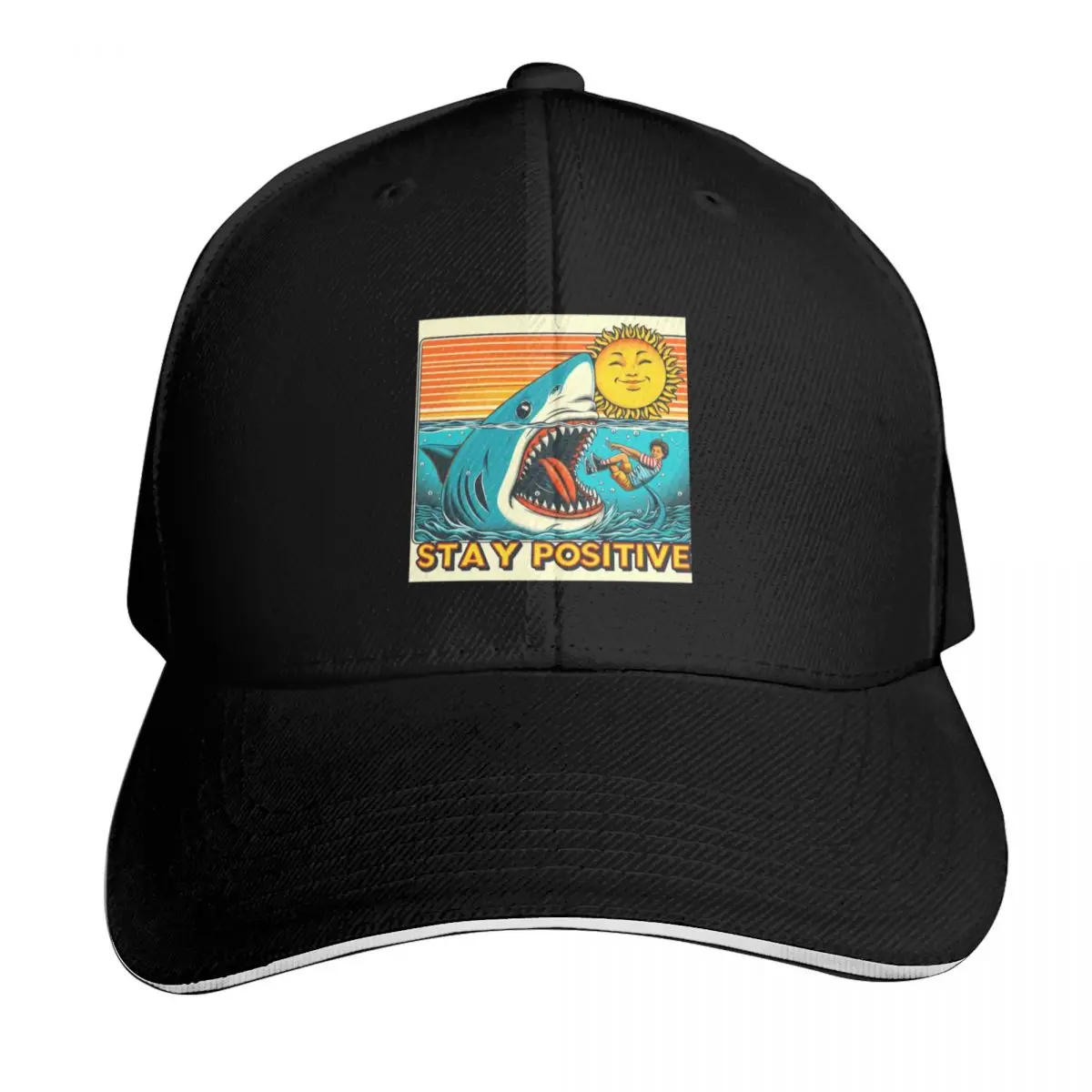 Stay positive - motivational humour Baseball Cap fishing hat Trucker Cap Custom Cap Trucker Hat Man Women's