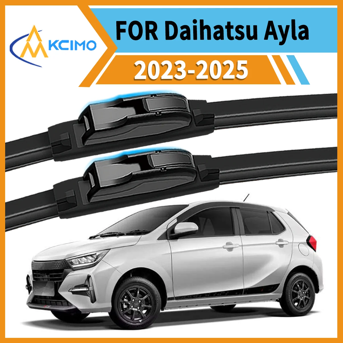 

Smooth Quiet Effective 2-Pack Wiper Blades For Daihatsu Ayla A350 2023-2025 All-Season Use Enhanced Visibility & Driving Safety