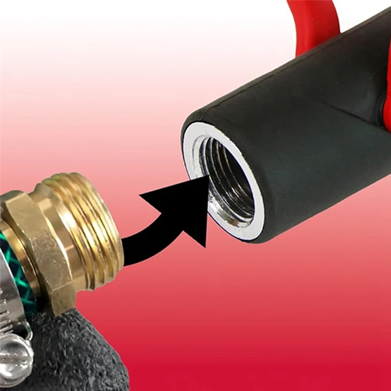 

【Shopper’S-Favorite!】Industrial High Flow Firefighter Style Garden Hose Nozzle With Threaded Connection Grip Nozzle Up To 250 PS