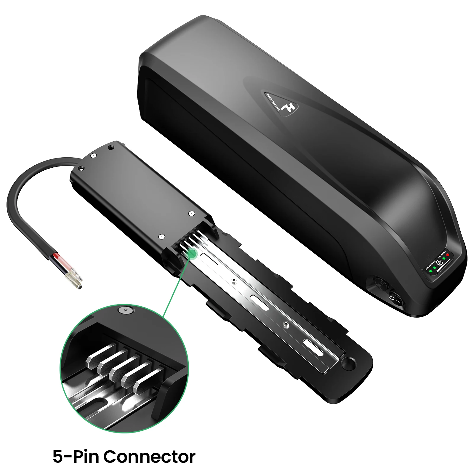 36V 15AH E-Bike-Akku Hailong 48V 14AH 5-Pin Hailong E-Bike-Akku 18650 Lithium-Pack Elektrofahrrad-Akku für 250W 350W 500W 750W 1000W Motor