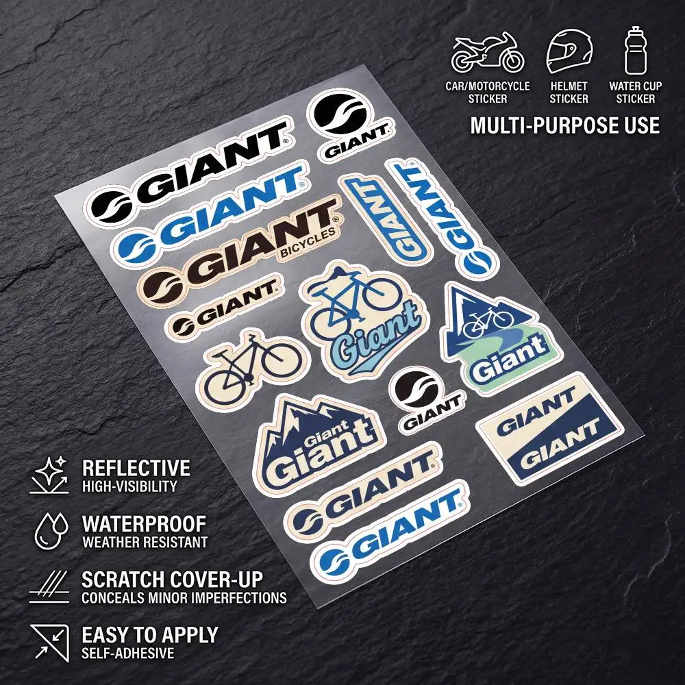 G-giant-t High Visibility Reflective Waterproof Decal Scratch Hide Sticker Fit Car Motorcycle Helmet Refrigerator