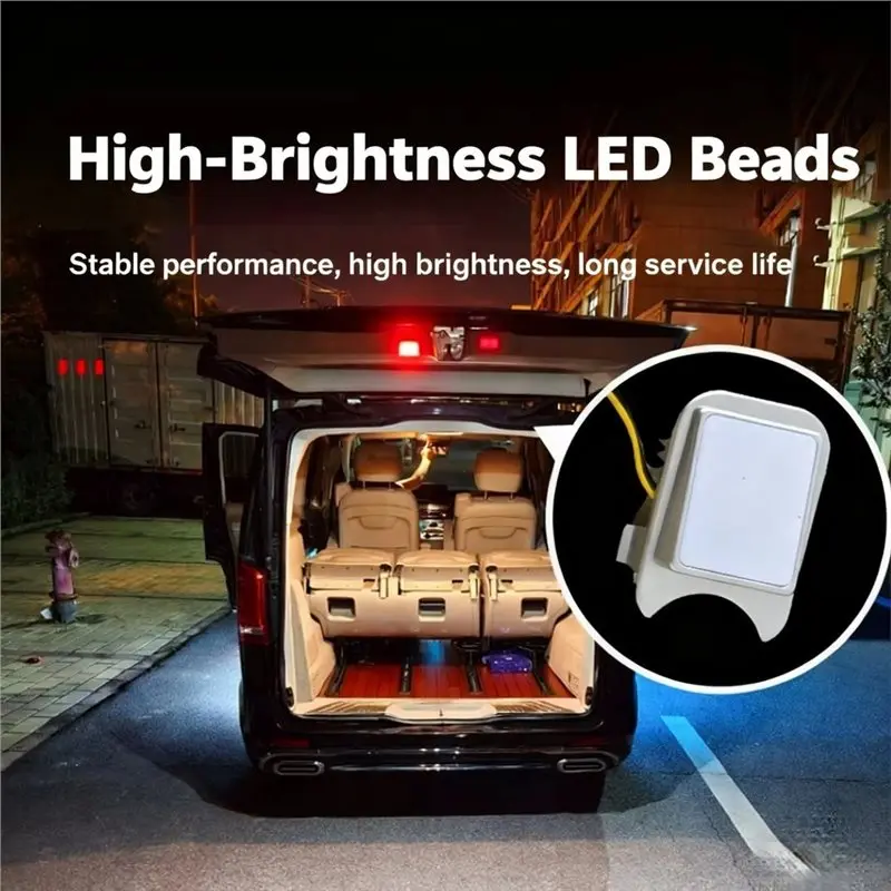 White LED Refit Trunk Lighting For Mercedes Benz V-Class W447 W448 2016 To Now Boot Light Accessories Compartment-Boom