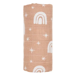 Kangobaby #My Soft Life# New Design Bamboo Cotton Baby Muslin Swaddle Blanket Newborn Bath Towel