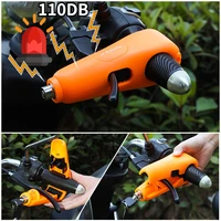 Alarmas de 110DB con sonido, bloqueo de manillar de motocicleta, Scooter, vehículo eléctrico, bicicleta, seguro, antirrobo, acelerador, candados de bloqueo de freno