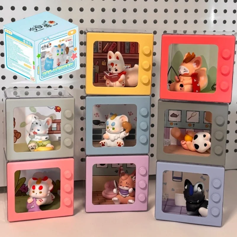 

New Zhiwan Original Fabulous Beasts Breeding Series Blind Box In Stock Micro Scene Cute Figurine Decoration Collectible Blind Bo