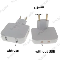 3 in 1 EU Power Socket Plug Adapter Foldable US To EU Travel Aadapters Power Converter KR Plug Electrical Socket AC Outlet