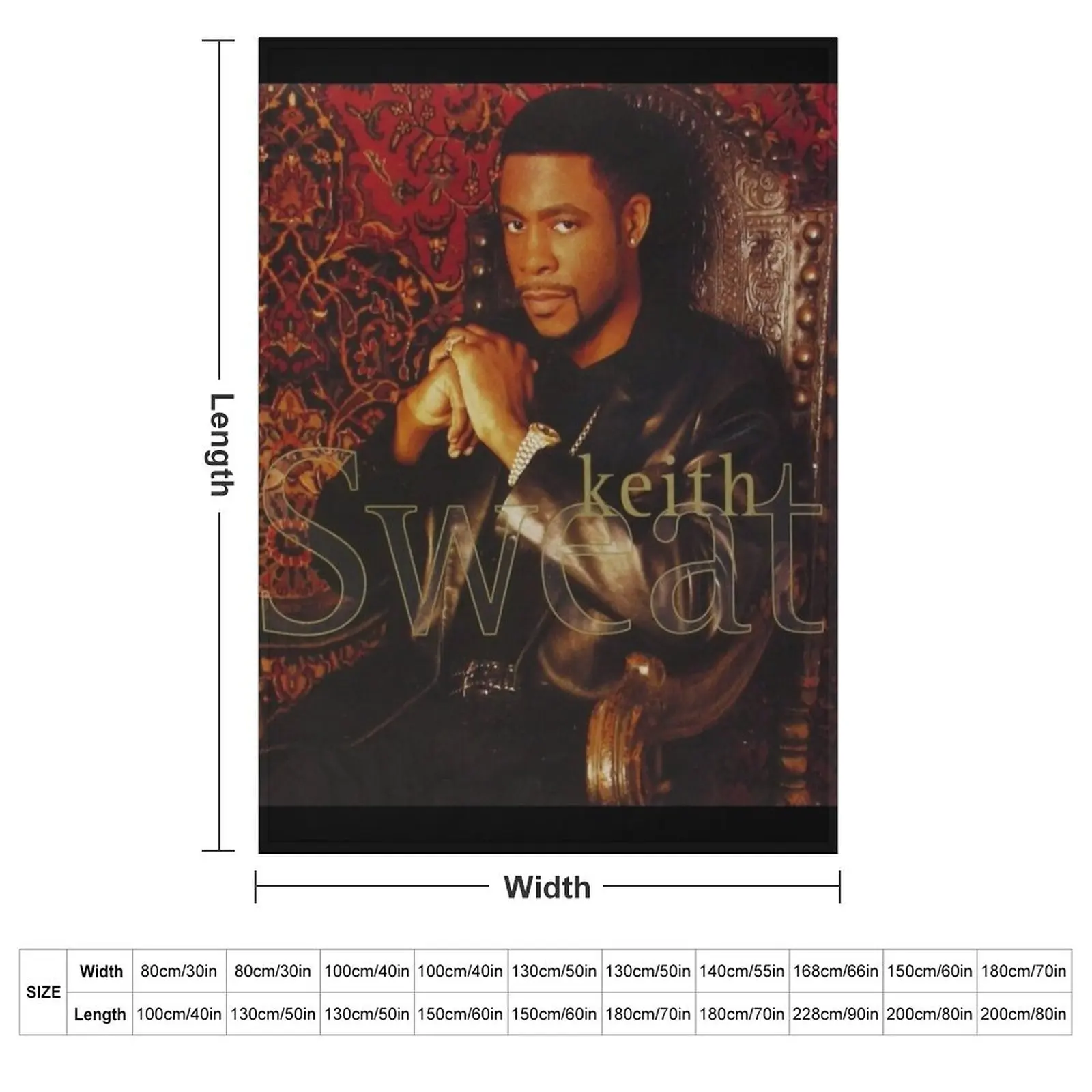 Keith Sweat great Throw Blanket couch cozy soft plush fuzzy picnic outdoor blanket