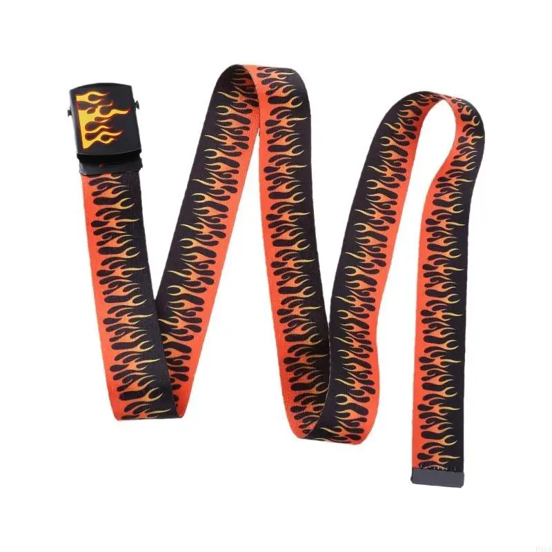 

P88A 51-дюймовый эластичный плетеный ремень, эластичный тканый ремень для мужчин и женщин, холст с принтом, поясной ремень для