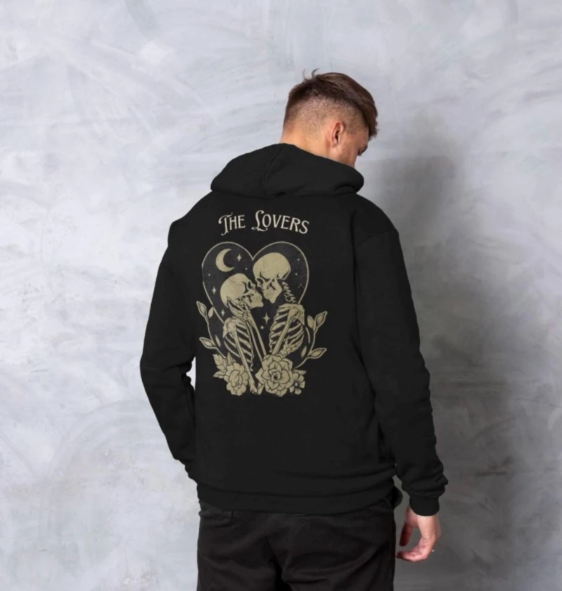 

The Lovers - Organic Cotton Pullover Hoodie - Hoodies for Men & Women - Ethical and Sustainable - Premium Quality