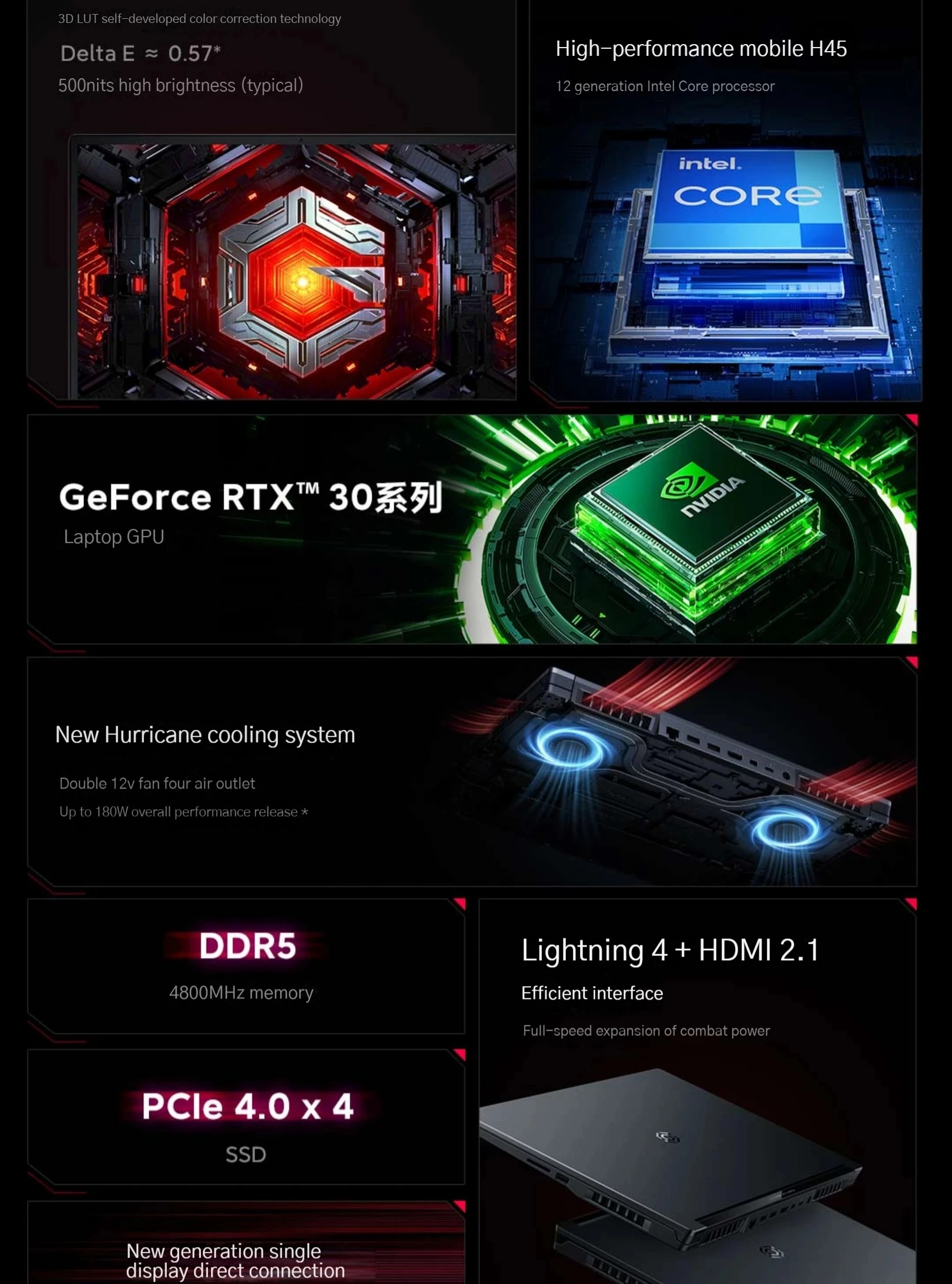 Xiaomi-Livro de jogos Redmi G Pro, Computador portátil, Intel Core i9-12900H, i7-12650H, 16G DDR5 + 512G SSD, RTX3060, RTX3070Ti, GPU, 240Hz, 2022