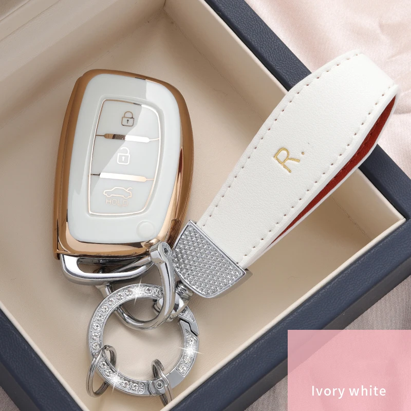 3 Buttons Soft Car Key Case Cover Key Bag For Hyundai Ix35 IX45 IX25 I10 I20 I30 HB20 Sonata Verna Solaris Santa Elantra Mistra