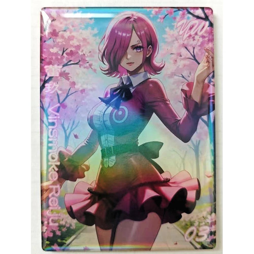 One Piece QK Holografische regenboog verzamelkaarten Anime Festival Gift Nami Vivi Yamato Perona Hancock Robin Rainbow Sparkle