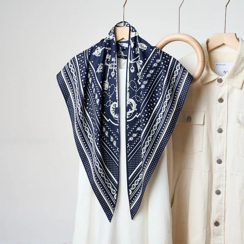 

2026 Elegant Women Hijab Turban Scarf Luxury Headscarf Shawl Wraps Neckerchief Bandana Ribbon Headband Hair Bands Foulards