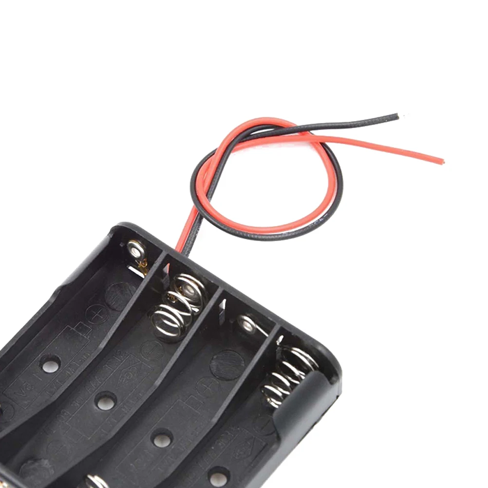 

6pcs Holder AAA Box Leads 1.5V Aaa Case Holder for Case With Leads Robot 1.5V Box Black