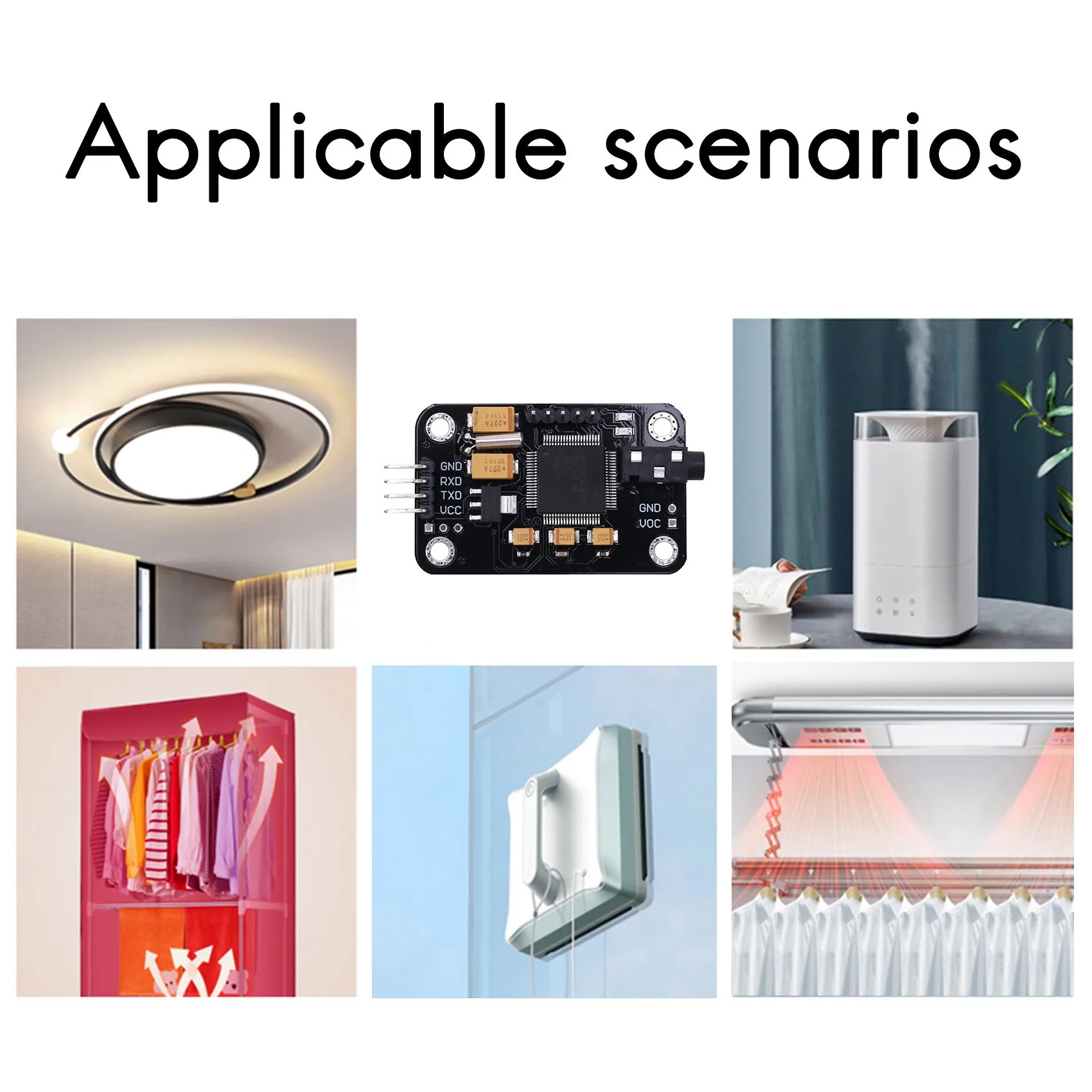 AP-Voice Recognition Module With Microphone Dupont Speech Recognition Voice Control Board For Arduino Compatible