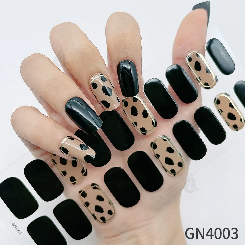 

MEBIS The Same 20 Finger No Bake Gel Nail Art Sticker Gradually Changes The Wind Autumn and Winter Nail Sticker Манікюрний Набір
