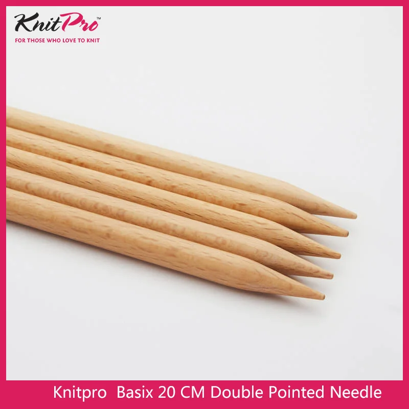 1 piece Knitpro Basix Birch 20 cm  Double Pointed Needle