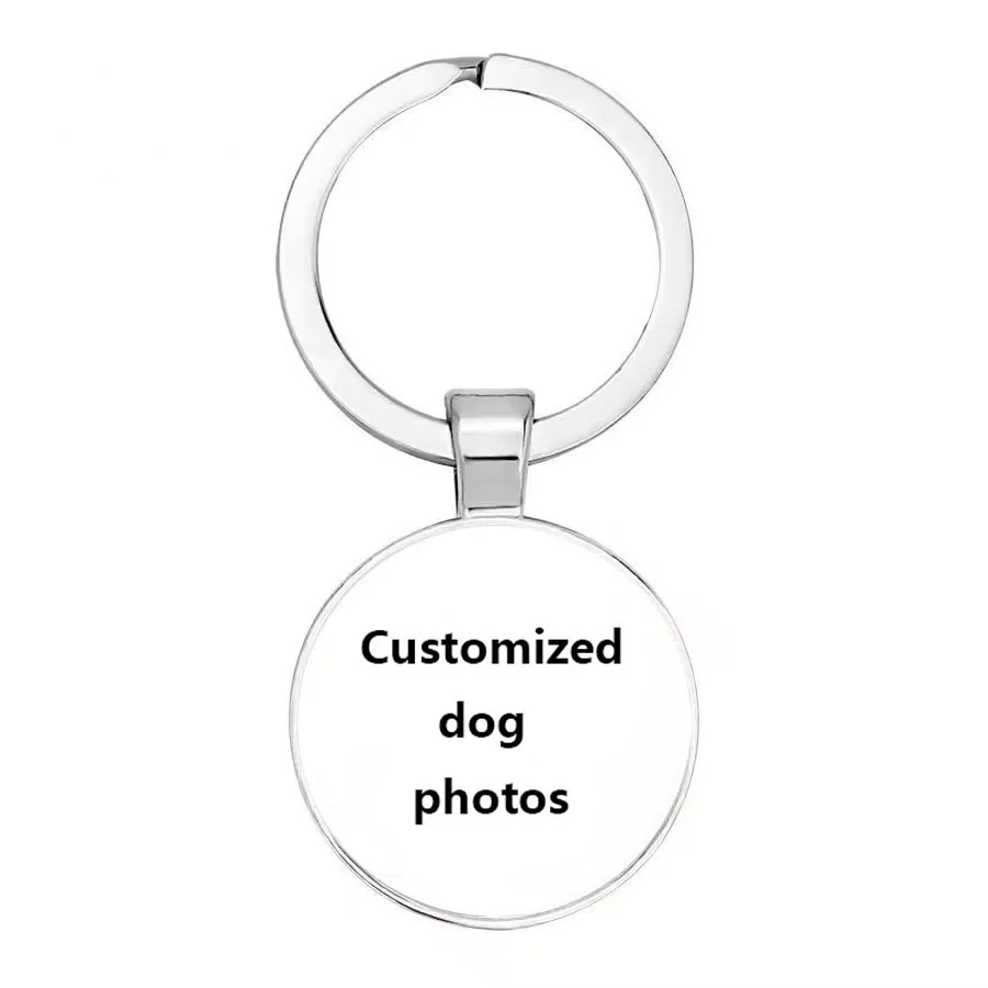 Individueller DIY-Hundefoto-Schlüsselanhänger „Ich liebe Hunde“ aus Glaskristall, Mini-Herz-Schlüsselanhänger, Autoschlüsselanhänger, Lieblingsgeschenk für Männer und Frauen, Souvenir – Detail 4