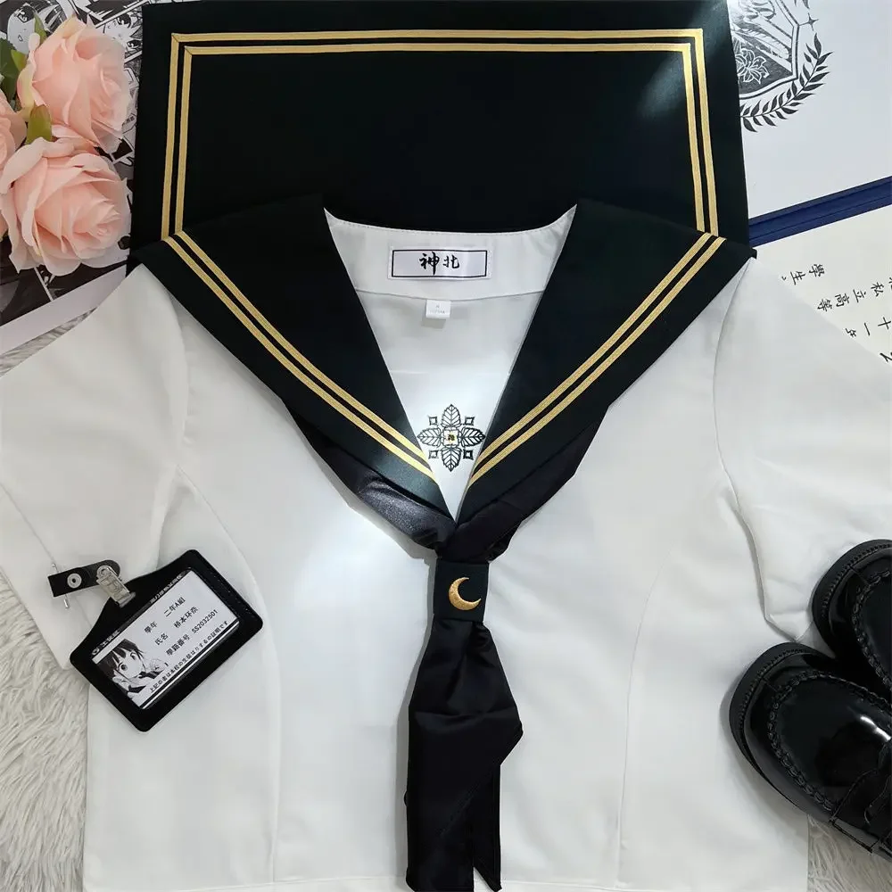 New Arrivals Songsen Basic Jk Suit Japanese School Girl Uniform Set Pleated Skirt Sailor Fuku Spring Outing Authentic Products