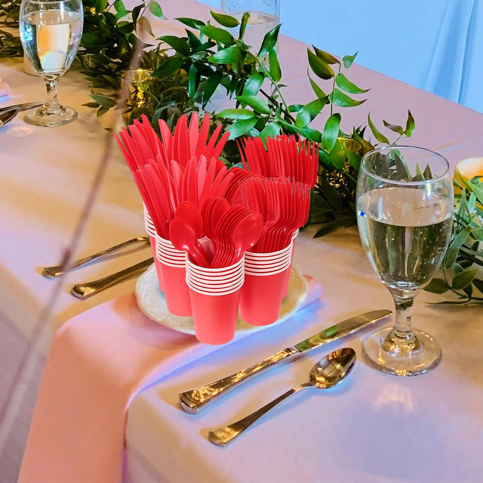 

1Set Disposable Dinnerware Set Party Plates Party Supplies Bright Colored Paper Plates Cups Napkins Birthday Tableware