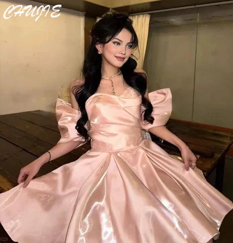 

Платье принцессы трапециевидной формы с открытыми плечами, мини-коктейльные платья для женщин, платья градаuación, индивидуальные платья для свадьбы, вечеринки, дня рождения