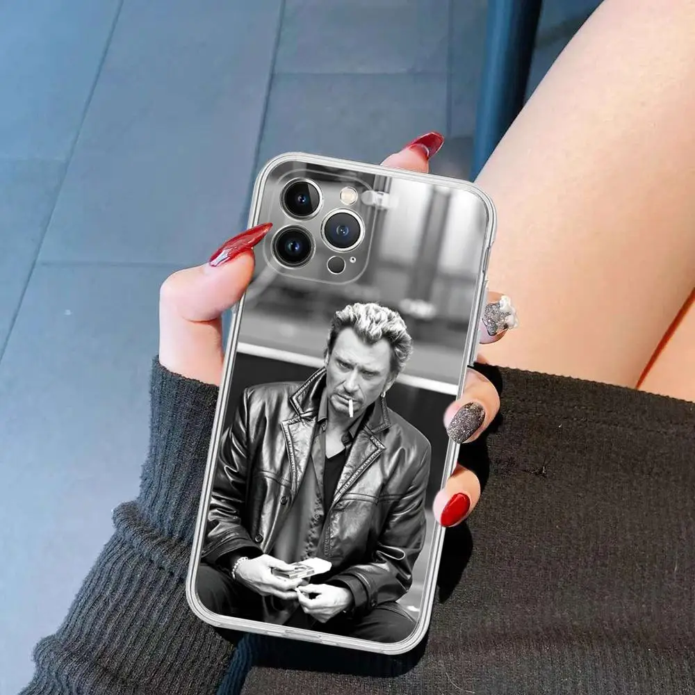 Johnny Hallyday Music Phone Case Silicone Soft for iphone 15 14 13 12 11 Pro Mini XS MAX 8 7 6 Plus X XS XR Cover