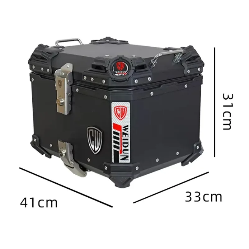 

STLF Universal Quick Release 45L Waterproof Motorcycle Scooter Accessories Top Box Aluminum Large-capacity Motorcycle Tail Box