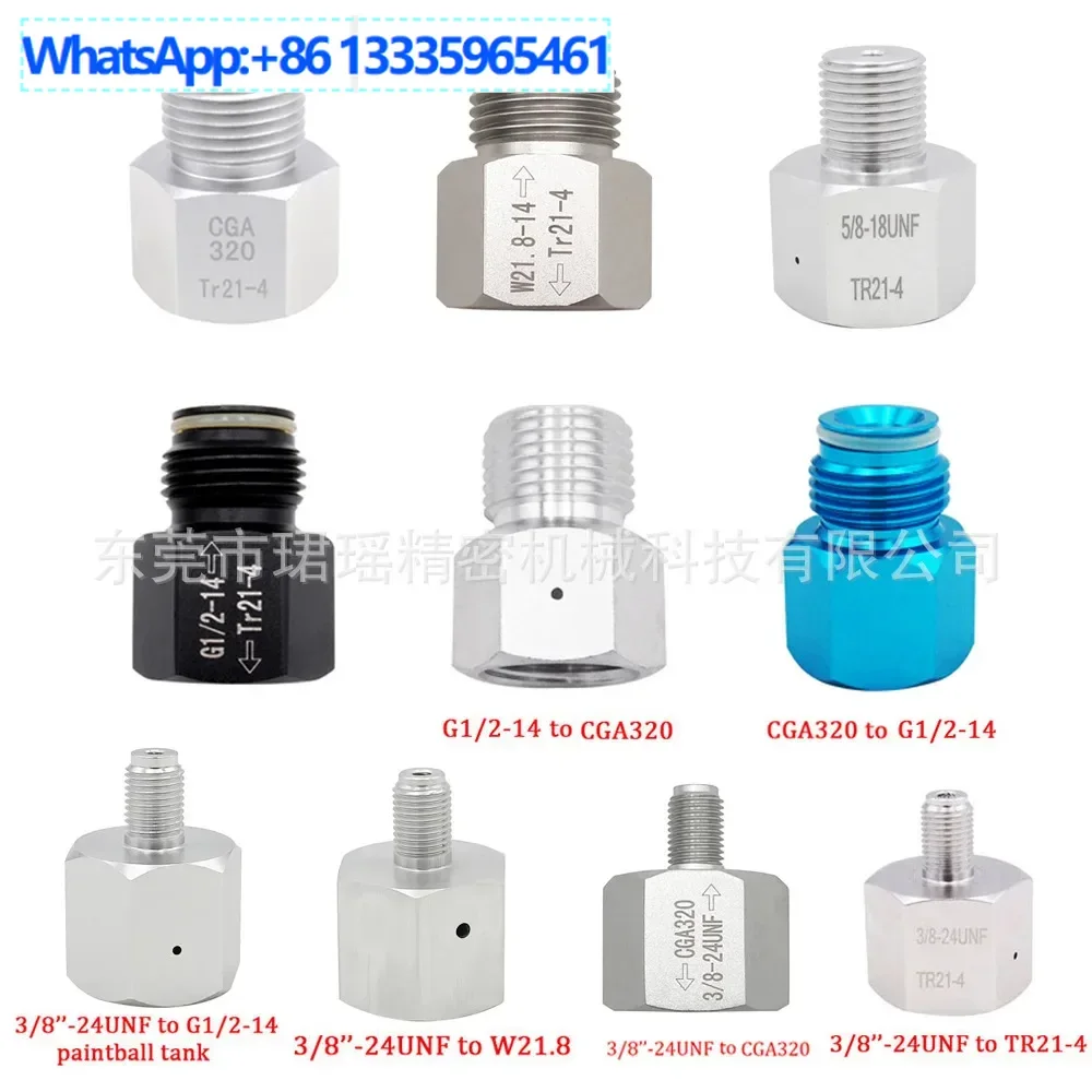

5Pcs each soda cylinder CO2 homemade aquarium beer regulator adapter adapter, CGA320W21.8