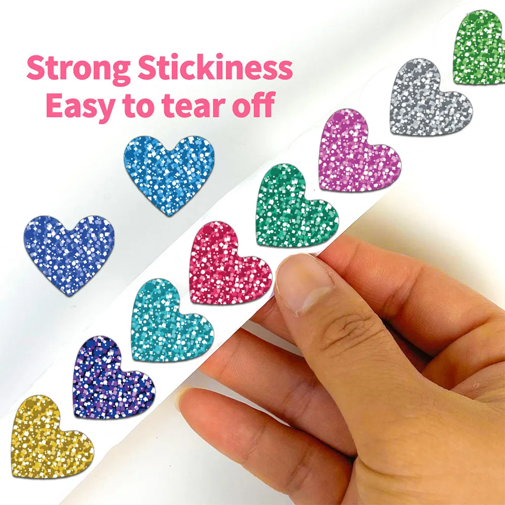 500PCS Creative Love Roll Stickers, Envelope Sealing Stickers, Decorative Phone Cases, Notebook Bottles, DIY Stickers image 4