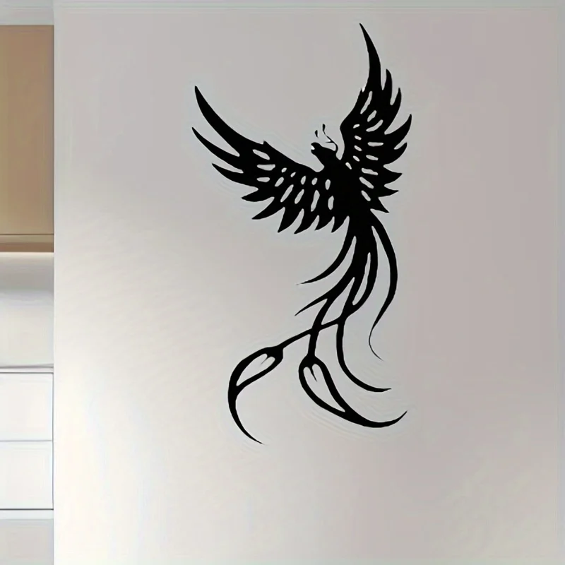 

Современный традиционный металлический декор для улицы в виде феникса