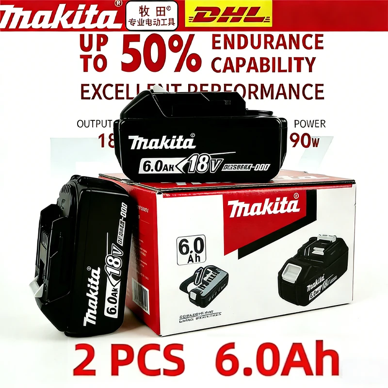 

Genuine 6AH makita BL1860 18V Battery Power Tools Li-ion Replacement LXT BL1850 BL1840 for 18V Screwdriver with BMS TPCELL 18V