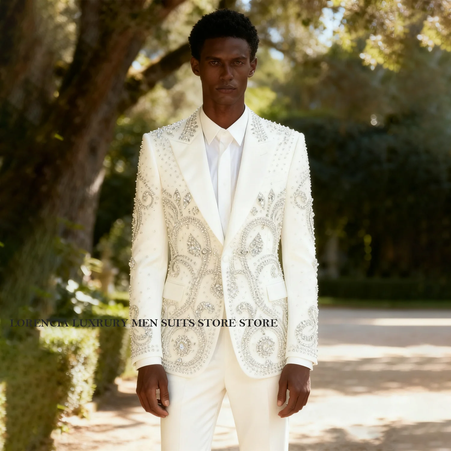 

Роскошный дизайн по индивидуальному заказу, мужские костюмы с драгоценными камнями и кристаллами и бриллиантами, комплекты из 3 предметов, мужские пиджаки для жениха, смокинги для свадебной вечеринки, Ropa hombre