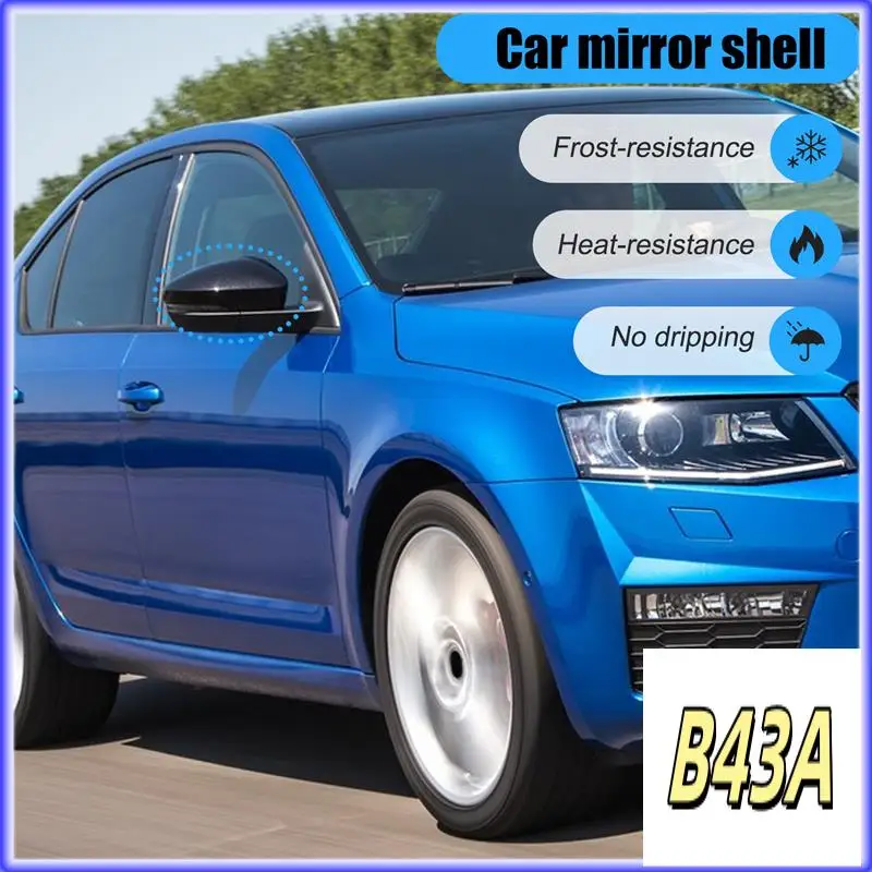 

Sp-глянцевые черные автомобильные зеркала заднего вида, колпачки для боковых зеркал для Skoda Octavia Mk3 A7 5E 2014-2019 для T-ROC