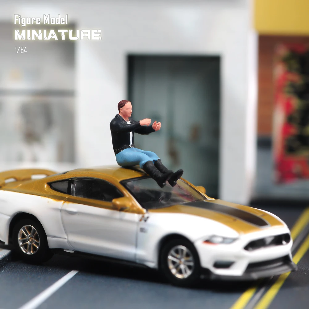 Painted Miniatures 1/18 1/24 1/43 1/64 1/87 Driver Driving Men Women Window Driving Girls Figure Model Cars Vehicles Decoration - view 6