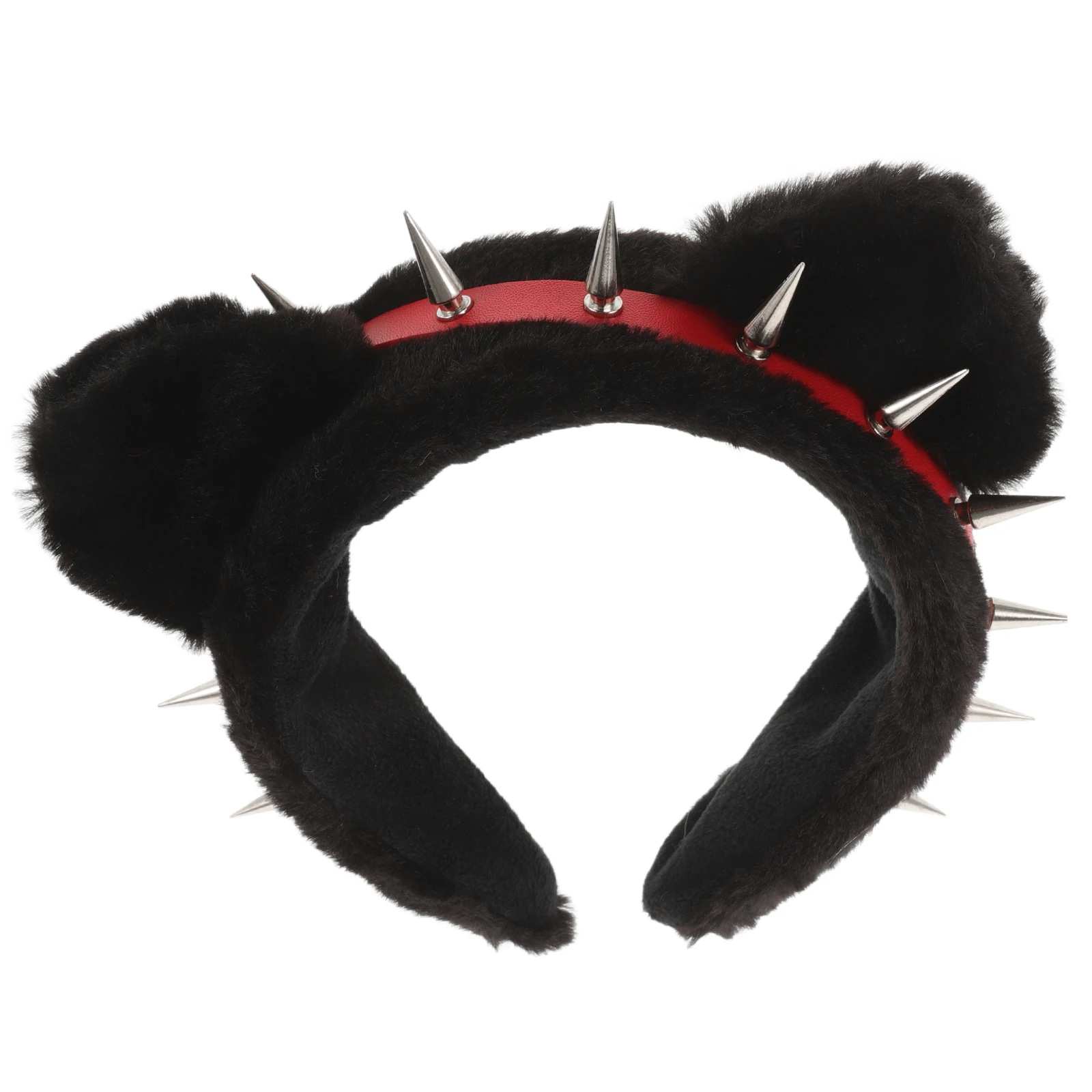 

Headband Cat Ears Animal Hairband Headpiece Rivet Accessories Design Red Costume Headbands