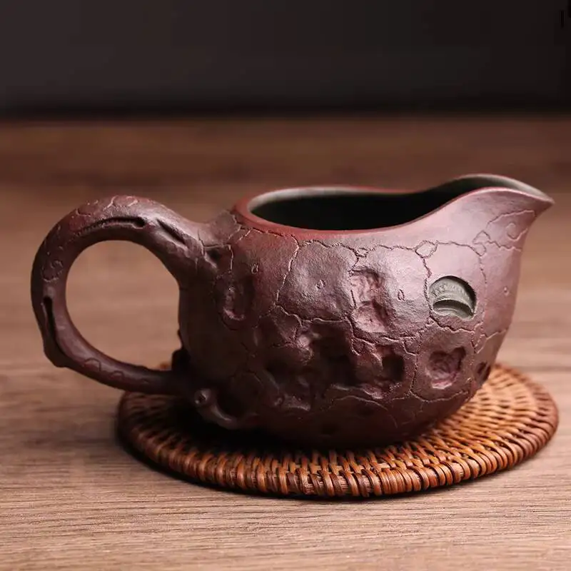 Yixing Purple Clay Master Fair Dragon Divider, Sea, High-Quality Handmade Cup, Tea Set