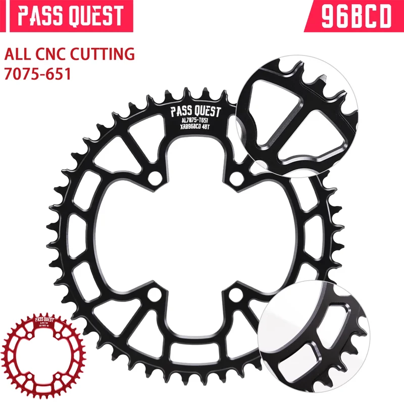 

Велосипедное цепное колесо PASS QUEST 96BCD — узкий широкий цепь, 28–38 зуб. для MTB, совместимое с M7000/M8000/M9000