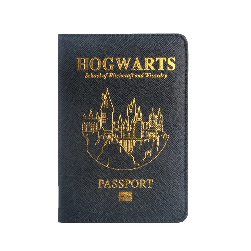 One Piece Hogwarts Passport Cover Harries Potter Anime Accessories Card Storage Bag Souvenirs Travel Supplies Gift for Children