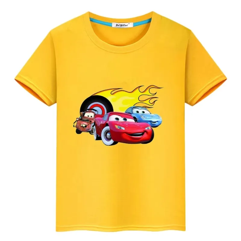 

Disney Racing Toy Story T Shirt for Kids Boy Cotton Tops Y2k One Piece Kids Clothes Girls Anime Tees Kawaii Short