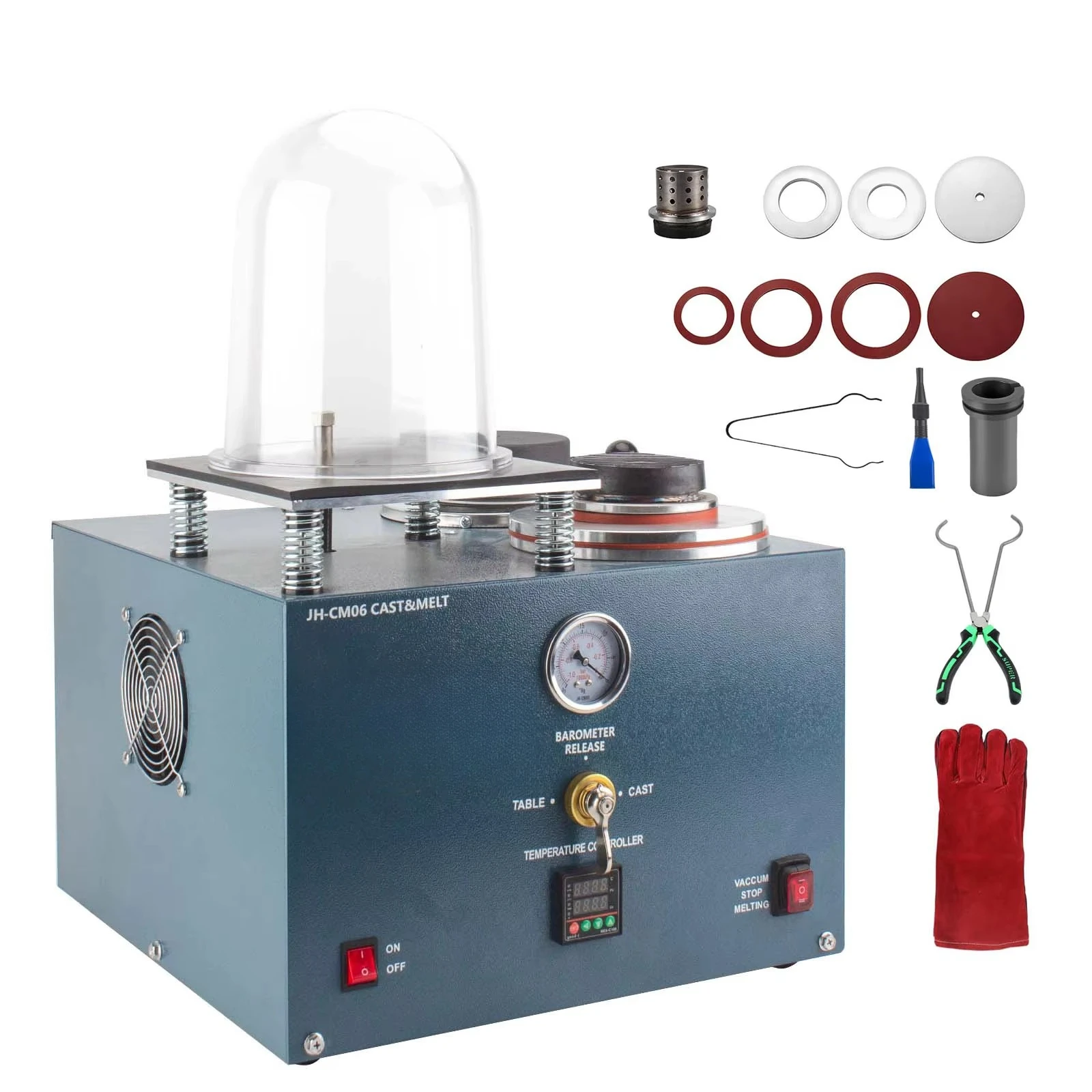 

Multifunctional 2-in-1 2L Molten Wax Silver Gold Vacuum Casting Machine Digital Equipment