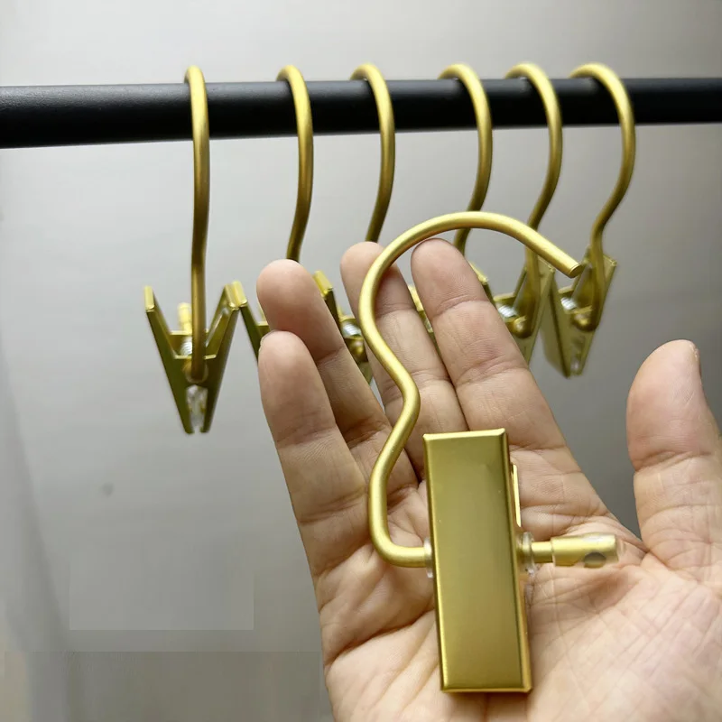

2/6pcs Hook Clips 3 Shaped Clothespins Hats Bags Display Hanging Clips Laundry Drying Rack Trousers Hanger Clothing Storage