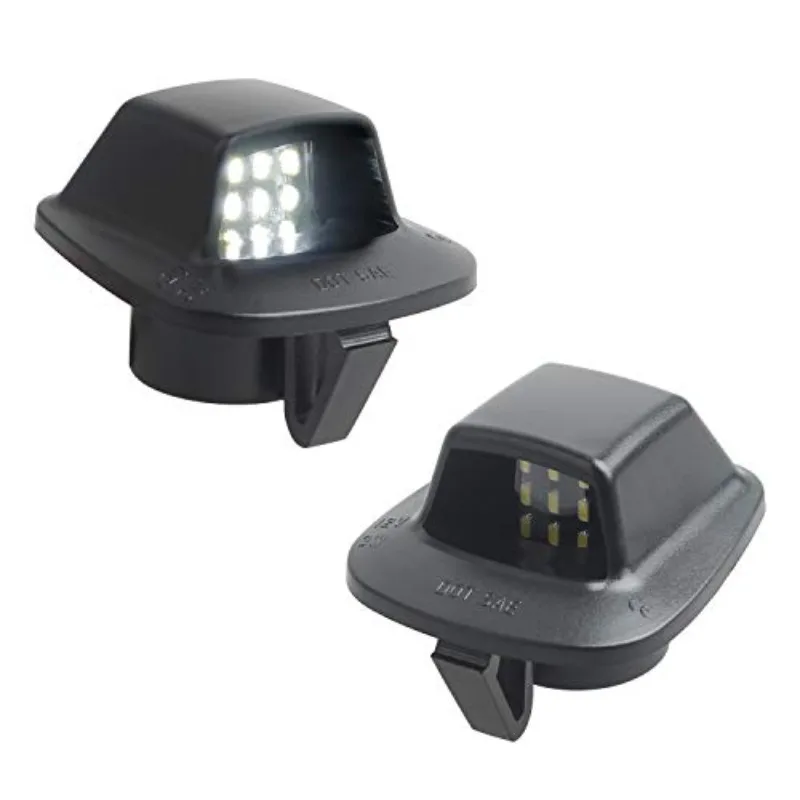 2Pcs For Dodge Dakota 1997-2010 Car Rear High Brightness White LED License Plate Light Number Plate Lamp