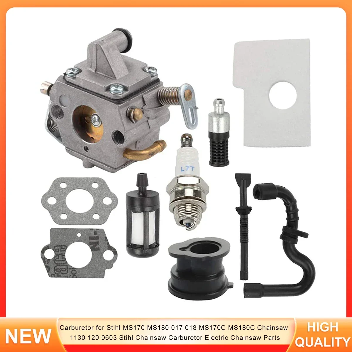 

Карбюратор для бензопилы Stihl MS170 MS180 017 018 MS170C MS180C 1130 120 0603, карбюратор бензопилы Stihl, детали электрической бензопилы