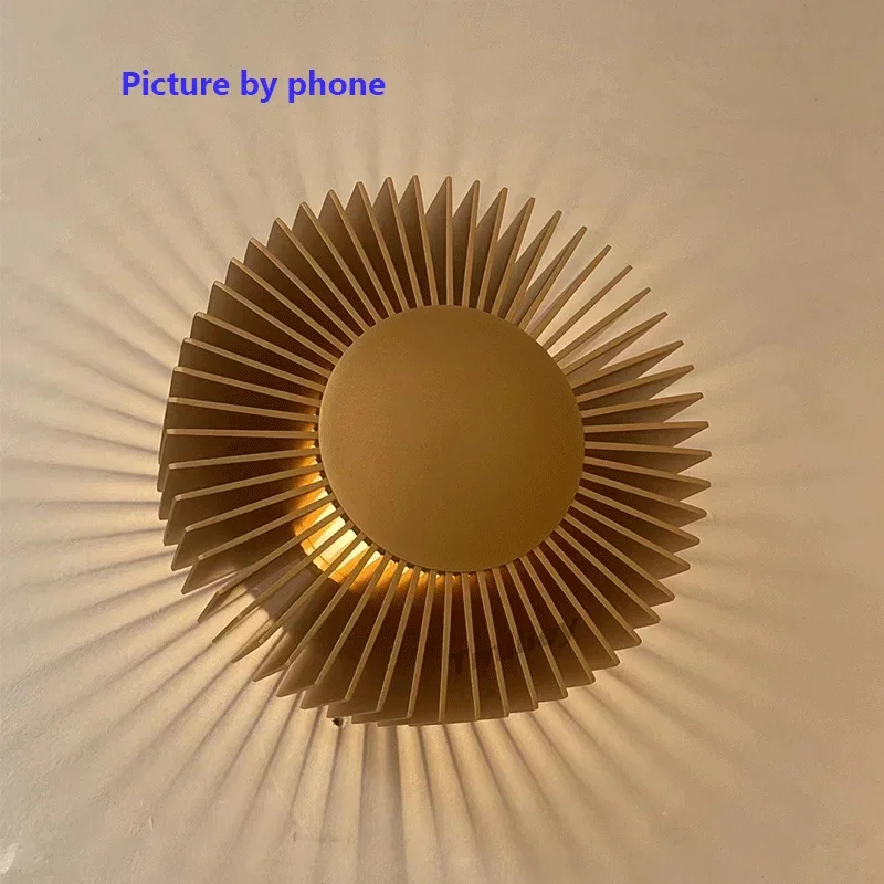 Modern minimalist living room wall lamp aluminum hotel bedroom gold scattered light background wall decorative LED wall lamp